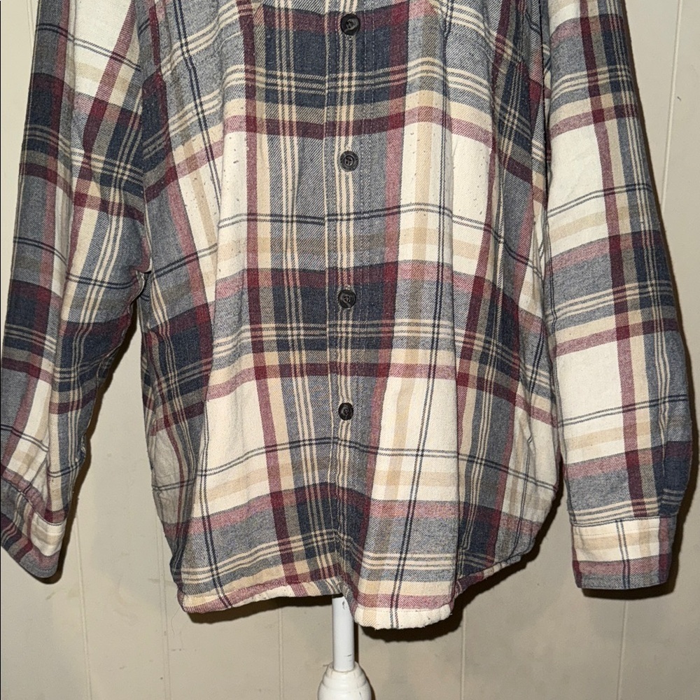 Wrangler Plaid Shirt Jacket XL - Picture 4 of 10